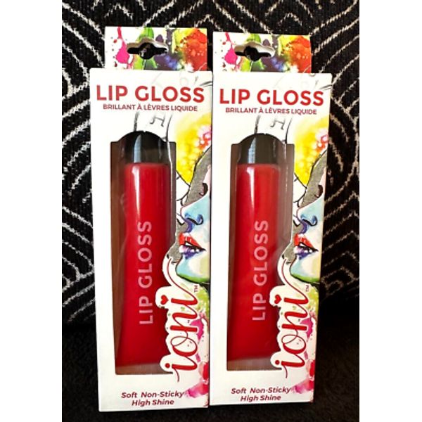 2 IONI ARIES MELON RED LIP PLUMPING HIGH SHINE LIPSTICK FULL LIPS LIPGLOSS TUBE