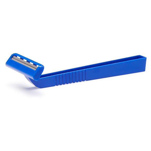 Medline Twin Blade Facial Razor, Disposable, Blue, 50 Count (Pack of 10)