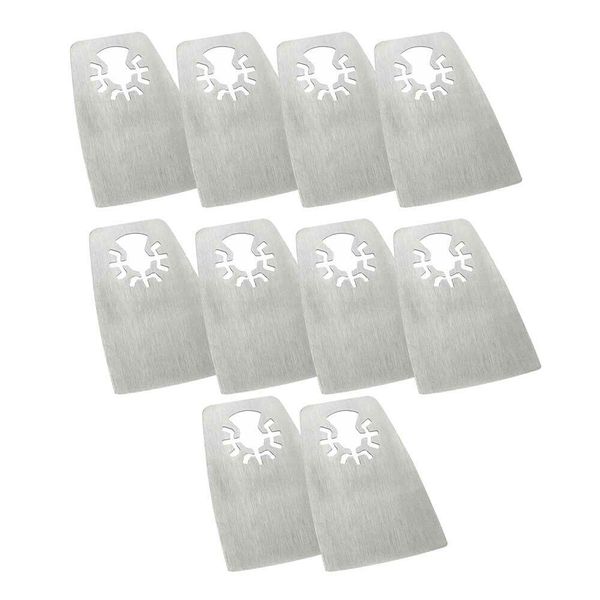 Versa Tool MB10N 52mm Flat Cut Stainless Steel Scraper - 10/Pack