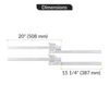 20" L Ball Bearing Side Mount Drawer Slides Less Bracket For kitchen And Cabine