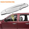 NPAUTO Exterior Door Handle Front Left Driver Side Replacement for 07 08 09 10 11 12 13 Chevy Silverado 1500 2500, Avalanche, Suburban, Tahoe, Cadillac Escalade, GMC Sierra, Yukon XL, 80546, Chrome