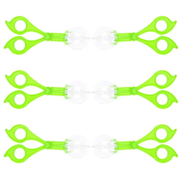 NUOBESTY Kids Outdoor Playset Toys 6pcs Catcher Scissors Catch Clamp Reptiles Feeding Tongs Scooper Resources Handy Scoopers Catch Scissors Bubble Big Beads Child to Feed Toddler Toys