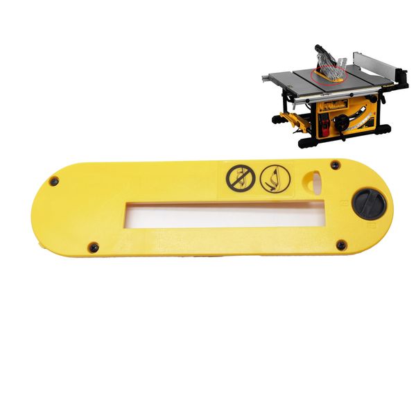 1pcs DWE7402DI Dado ThroatPlate for DeWalt 10-Inch Portable Table Saw DWE7490,DWE7491,DWE7491RS,DWE7492 Versiones Made from Impact-Resistant PC/PBT Blend Material