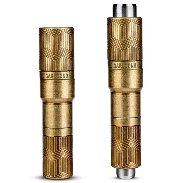 CIGARLOONG Cigar Punch Double Blade Sharp Size Drill Cigar Cutter