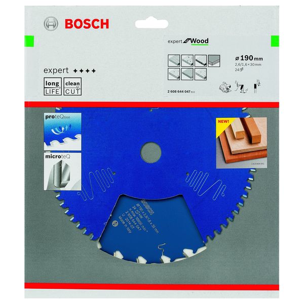 Bosch 2608644047 190 mm Circular Saw Blade for Wood