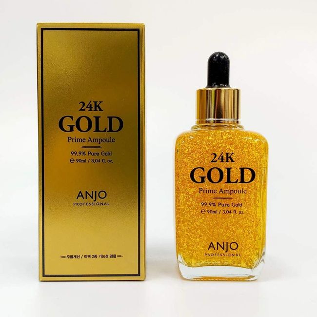 ANJO Professional 24K Gold Prime Ampoule 99.9% Pure Gold 90ml Wrinkle Anti-aging Skincare