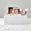 iDesign 5-Section Divided Vanity Organizer for Cosmetic Storage - White