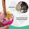 Bully Stick Holder - Size Small Interactive Dog Toy, Slow Feeder, Treat Dispenser, Chew Toy and Dog Safety Device