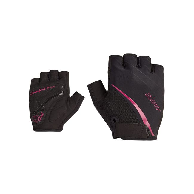 Ziener Damen Carda Fahrrad/Mountainbike/Radsport-Handschuhe | Kurzfinger - atmungsaktiv,dämpfend, Light Plum, 7,5