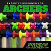 Bowmar Archery Nose Button, Extremely Light Weight, Creates Consistent Anchor Point, Two Sizes Included (Pink)