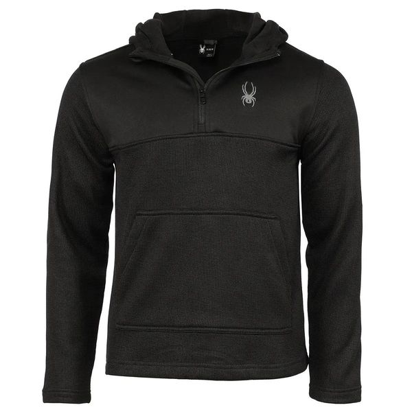 Spyder Men's Ray Half Zip Pullover Hoodie - Black / M