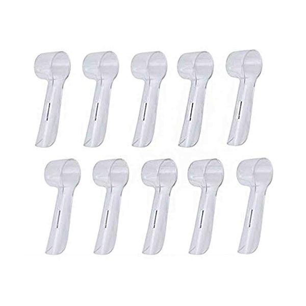 QincLing 10 Pack Toothbrush Heads Covers, Oral B Electric Toothbrush Cover Toothbrush Case Oral B Brush Head Holder Toothbrush Head Protector Cap Travel Toothbrush Cap for Better Health