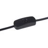 3 Core Table Lamp Pre Made Cable with Inline Switch 2.5 Meters (Black)