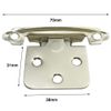 Smbbit Traditional Cabinet Hinge Variable Overlay 10 Pack Bright Nicke