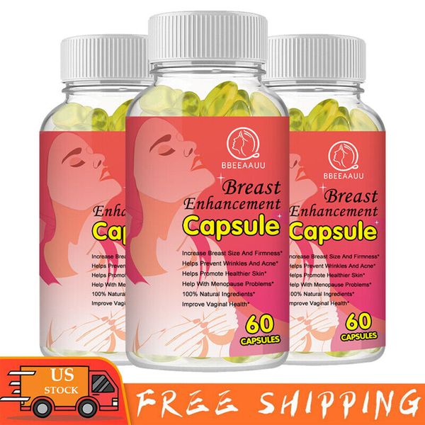 3 BOTTLES STRONG PUERARIA MIRIFICA BREAST GROWTH CAPSULES 5000MG 60 PILLS USA