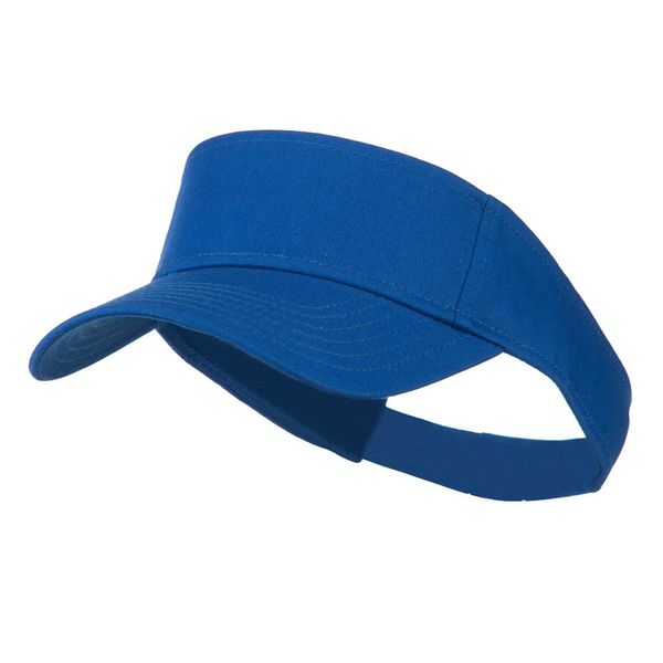 Otto Caps Youth Cotton Sun Visor - Royal OSFM Blue