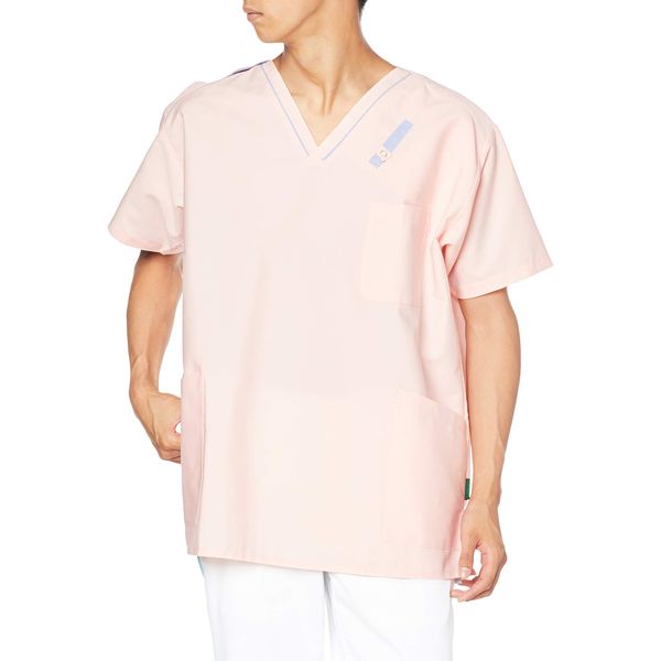 Pantone 7042SC Unisex Scrub Lab Coat, rose quartz