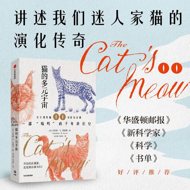 猫的多元宇宙 乔纳森·洛索斯 著 从非洲野猫到萌宠家猫，一部“喵呜”的千年演化史 在进化的岔路口 揭开猫咪的前世今生