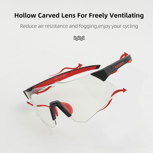 ROCKBROS Cycling Glasses Polarised Sunglasses/Self-Tone Sports Glasses Cycling Glasses for Men and Women UV400 Protection TR90 Frame
