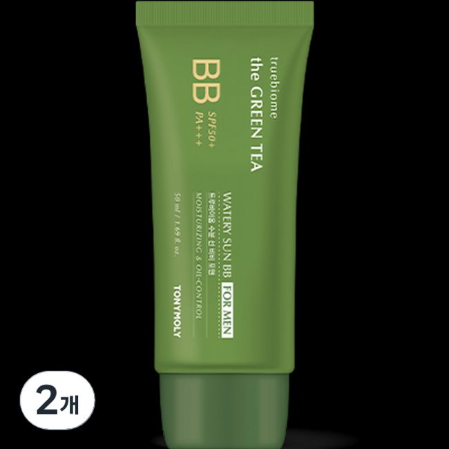 TONY MOLY The Green Tea True Biome Moisture Sun BB Cream For Men SPF50+PA+++ 50ml