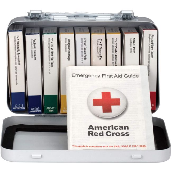 First Aid Only 240-AN: 10 Unit First Aid Kit, Metal Case