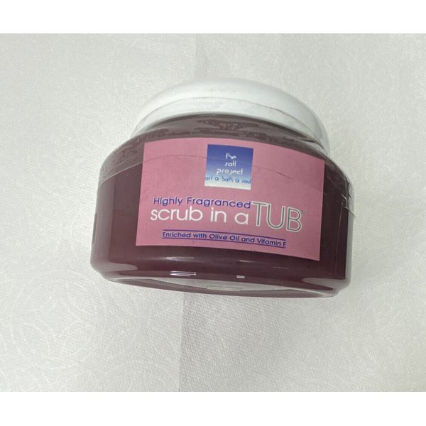 The Salt Project SCRUB IN A TUB Exfoliating Scrub SWEETPEA w/Olive Oil & Vit E