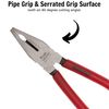 Teng MB451 180mm Megabite Combination Pliers, Silver
