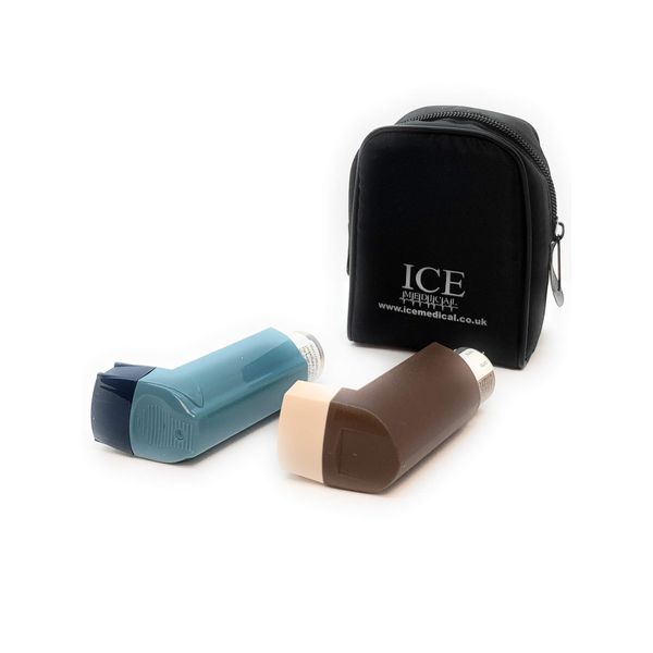 ICE Medical Asthma Inhaler Medication Bag - Small (Black)