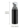 Soap Foam Bottle (Black Pump), Empty Travel Foaming Lash Shampoo for Cleanser