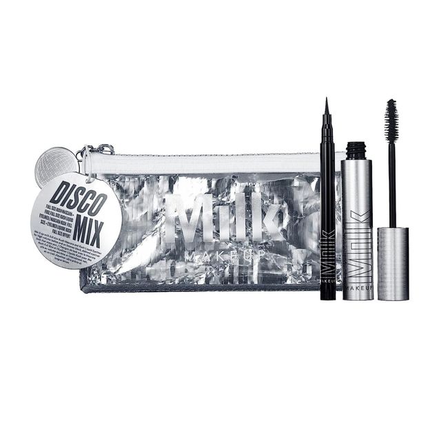 Milk Milkup Disco Mix Eye Kit KUSH Volumizing Black Mascara Boom and KUSH Liquid Waterproof Black Eyeliner Pen Loud - Eye Makeup Gift Set,Longwear,Vegan,Cruelty-Free