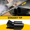 Black Car Rear Dual Exhaust Pipe Tail Muffler Tip Auto Accessories Replace Kit