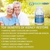 Kidney Restore Cleanse Health Supplement Support Normal Vitamins 60 Caps 2 Pack