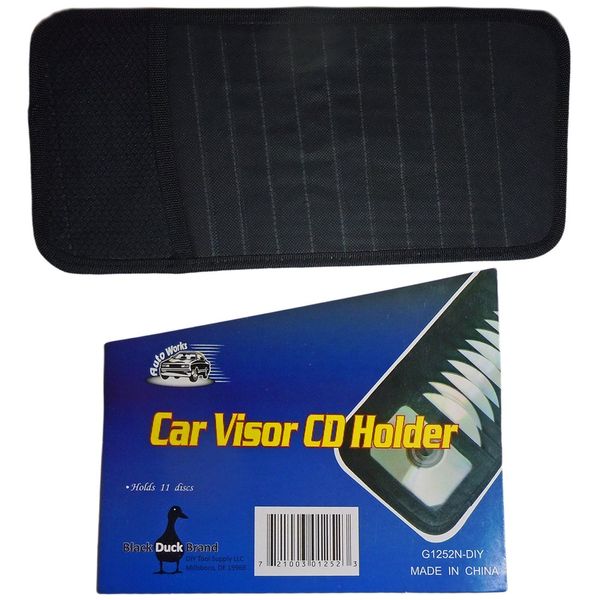 1 X Car Auto Truck Sun Visor 11 CD or DVD Holder Organizer Holder Case