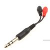 kenable 6.35mm Stereo Jack Plug to Twin RCA Phono Sockets Adapter Cable 10cm