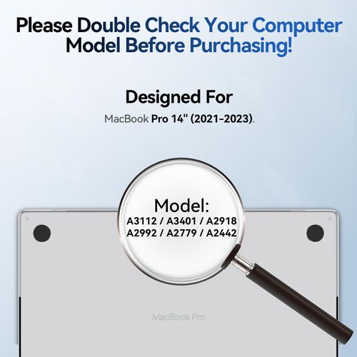 Magnetic Anti Blue Light Screen Protector for MacBook Pro 14 Inch (2021-2024,M1, M2, M3, M4), Removable MAC 14.2" Computer Film, Eye Protection Glare Laptop Screen Protector