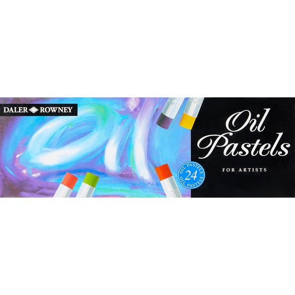 Daler-Rowney Artists Oil Pastels Set, 24-Piece, Drawing and Sketching, Professional Artists