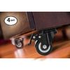 Moogiitools 2 inch Caster Wheels Set of 4（Pcs）, Lockable Bearing Plate Caster Wheels with Brakes, 360-degree Swivel Casters