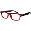 UV Reader Rubberized Red Black Reading Glasses Mens Womens Spring Hinges UVR033 +3.00