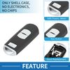 A ABSOPRO 3 Buttons Key Shell Case Keyless Entry Remote Key Fob Replacement Case for Mazda 3 2009-2012
