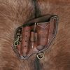 Leather Multitools Carry Flashlight Holder Pen Belt Holster Organizer-Clea