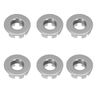 Renovators Supply Manufacturing 6 Chrome Plated Solid Brass Bathroom Sink Overflow Ring Cover Caps