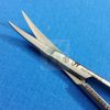 T/C IRIS MICRO SURGICAL SCISSORS CURVED TIP 4.5" WITH TUNGSTEN CARBIDE INSERTS 