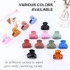 14 Pcs Matte Hair Claw Clips, Simple Matte Cute Half Round Candy Color Hair Clips, 4cm Non-Slip Fashion Banana Clips for All Hair Types, Plastic Material.