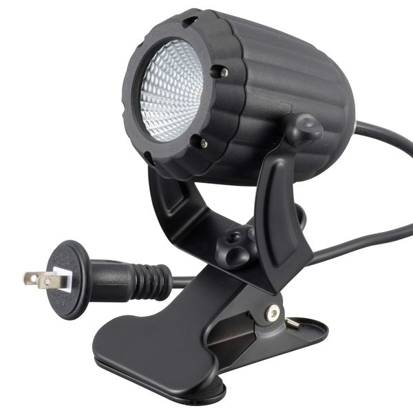 OHM LTC-COB-BB Outdoor Dustproof Waterproof LED Clip Light, Black