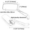 Rectangle Motorcycle Rear View Side Mirrors For Harley Street Glide Road King US