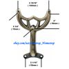 5 - 52" Antique Brass Ceiling Fan Blade Arms, Replacement Brackets,  Brand NEW