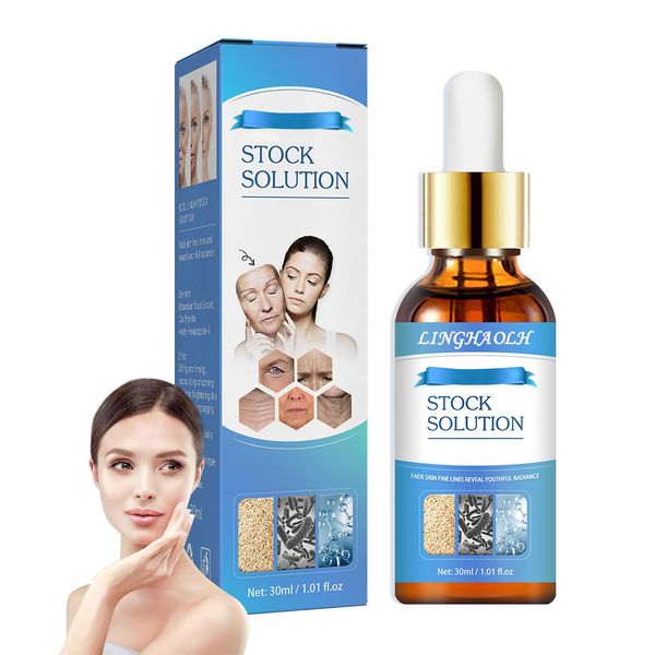 Hydrating Stock Solution Facial Serum,Collagen Face Serum in a Bottle,Moisturizing Face Serum Skin Care for Women