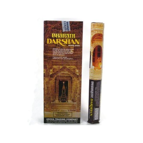 Bharat Darshan Incense Sticks Handmade in India. Six Pack of 120 Sticks.