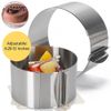 6"-12" Adjustable Stainless Steel Cake Ring Mould Baker Tool Baking Accessories