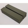 Set of 2 - HO Scale 40' Ft Shipping Containers - Green - Train Freight Stacking 